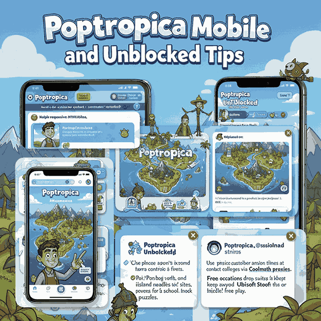 Poptropica Mobile and Unblocked Tips